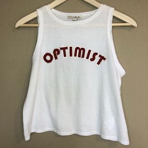 Express One Eleven Optimist Cropped Tank Top